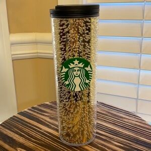 2020 Starbucks Gold Bubble 16 oz Travel Tumbler